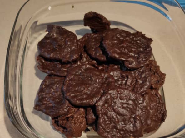 Recette de crème ou cookies d'amande noisette au chocolat