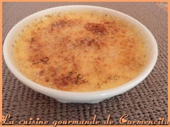 Crème brûlée orange, mandarine et citron
