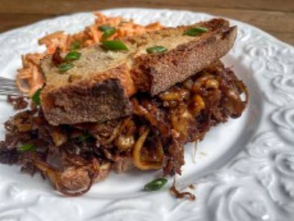 Pulled pork sandwich sans viande