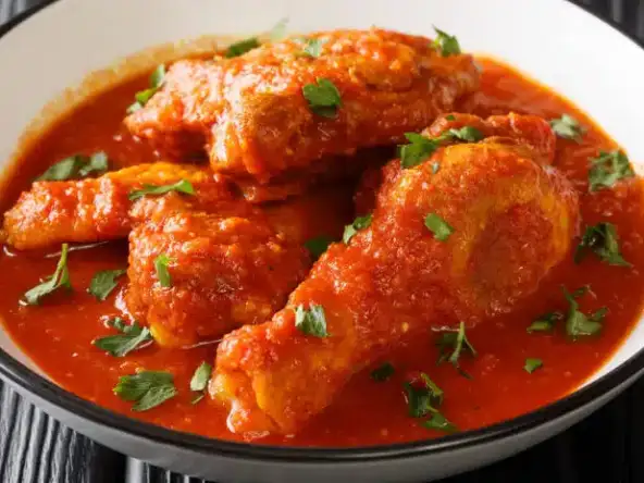 Cuisses de poulet à la crème de tomate : Une variante savoureuse d'un plat classique