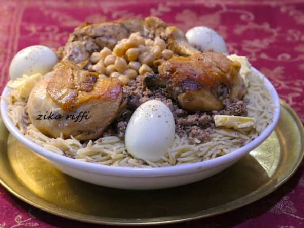 GRAYTLIA- PLAT DE PÂTES TRADITIONNELLES TYPIQUES DE ANNABA- قْرَيْتلِيَة، طبق مدينة عنابة القديمة