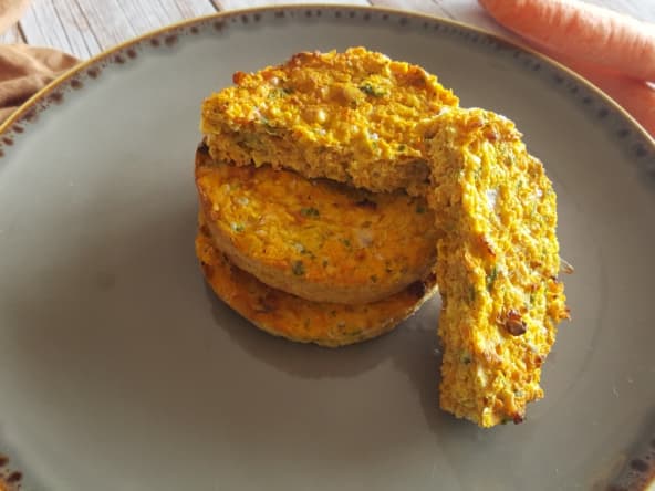 Flan carotte et maïs pour bébé de 9 mois