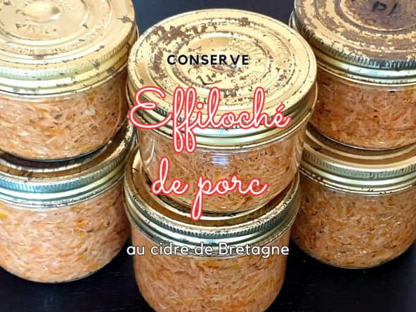 Effiloché de porc (ou pulled pork) au cidre breton