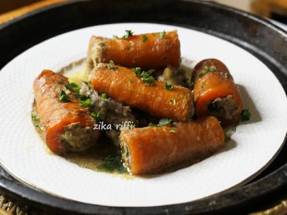 Dolma sennarya : tajine de carottes farcies aux veau