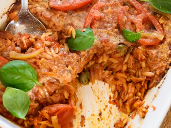 Orzo alla puttanesca, d'après Yotam Ottolenghi