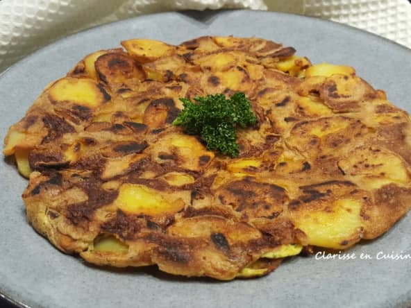 Galette de pommes de terre façon tortilla espagnole