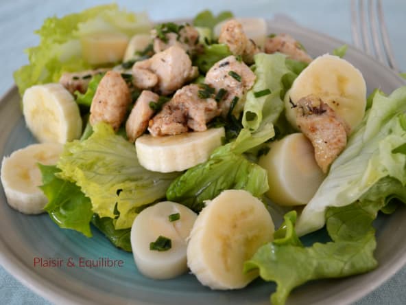 Salade sucrée-salée de poulet cajun aux bananes