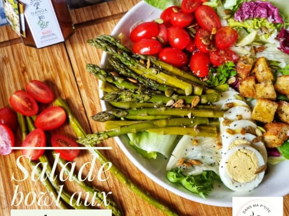 Salade bowl aux asperges, au Companion ou non