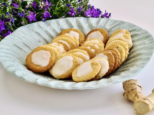 Biscuits cassonade, miel et gingembre