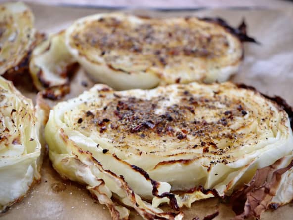 Accompagnement : chou blanc au four