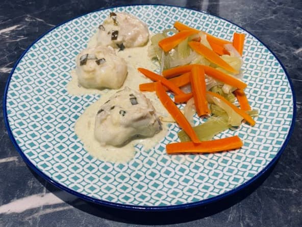 Poisson : joues de lotte à l'estragon