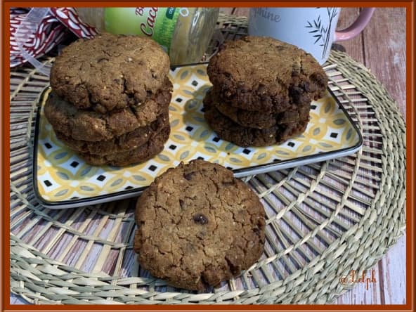 Cookies au beurre de cacahuètes et pépites de chocolat au Thermomix
