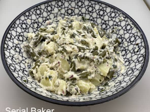 Salade vegan de pommes de terre aux algues