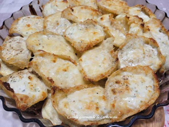 Gratin de pâtes conchiglioni farcies au fromage ail et fines herbes