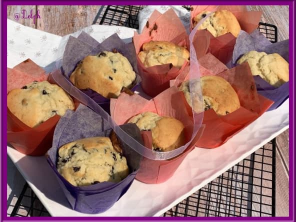 Muffins au mascarpone et pépites de chocolat ultra gourmand