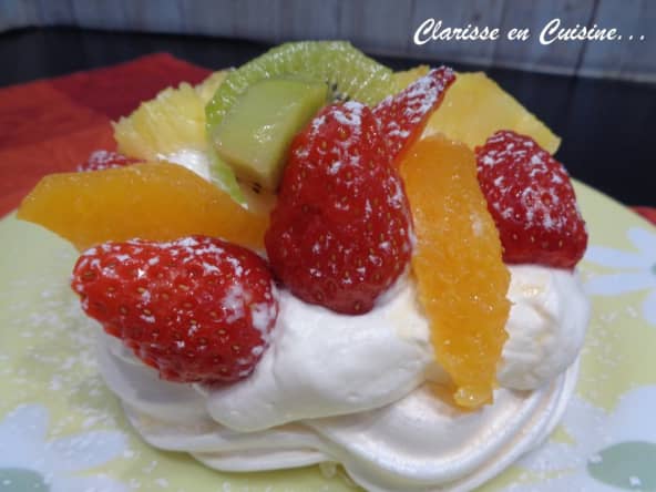 Jolie Mini Pavlova aux fruits acidulés