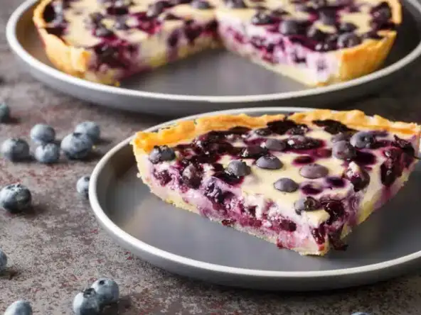 Comment préparer la tarte de bleuets et fromage à la crème ?