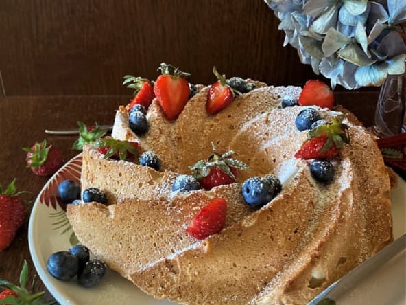 Gâteau aux blancs d’œufs comme un Angel Cake ou gâteau des Anges