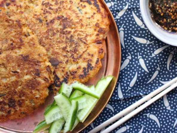 Pancakes salés coréens aux haricots mungo, bindaetteok (빈대떡) ou nokdujeon