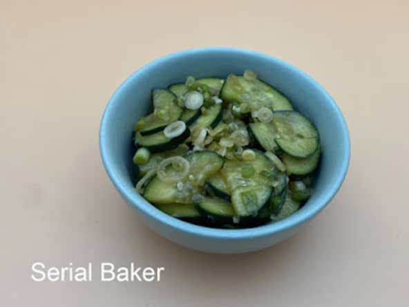 Concombre mariné au gingembre façon asiatique