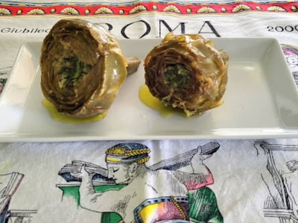 Carciofi alla romana - Artichauts à la romaine