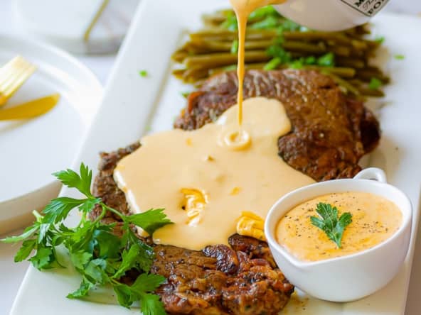 Recette entrecôtes de veau sauce crémeuse