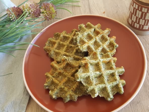 Gaufres aux blettes épinards super moelleuses