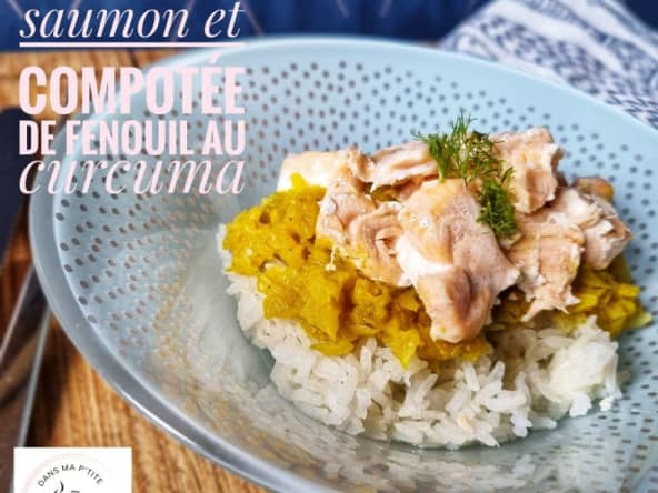 Pavé de saumon et compotée de fenouil au curcuma au Companion