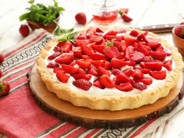 Tarte aux Fraises et Yaourt faite Maison
