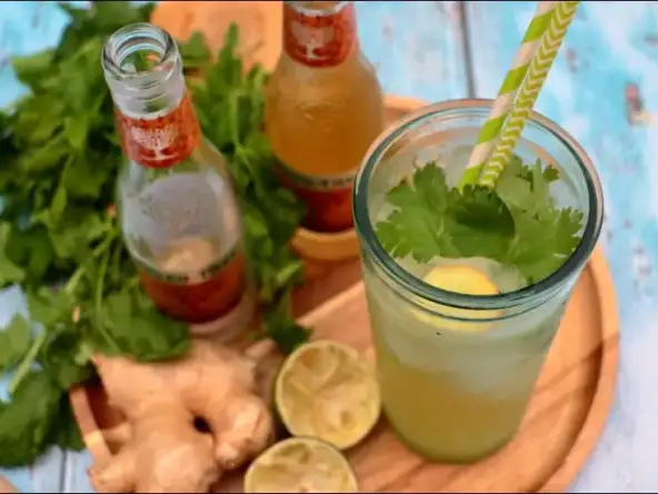 Tonic mule : un mocktail gingembre citron vert et coriandre
