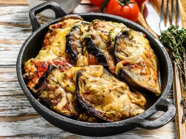 Régalez-vous avec notre Gratin d'aubergine au parmesan