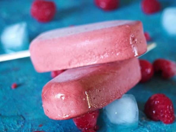 Sorbet Framboise Passion à la sorbetière