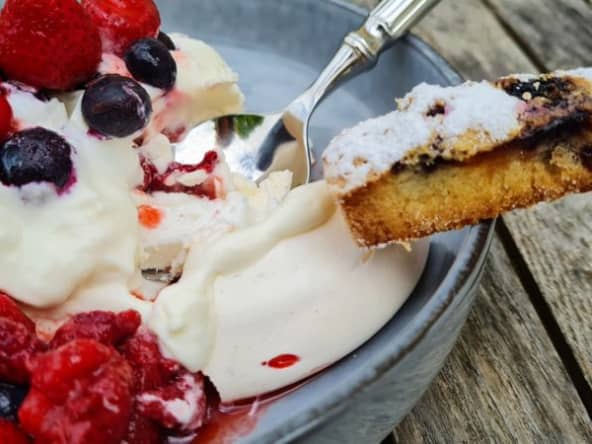 Savoureux financiers aux myrtilles