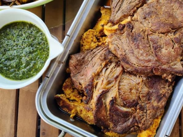 Basse côte de boeuf à la plancha