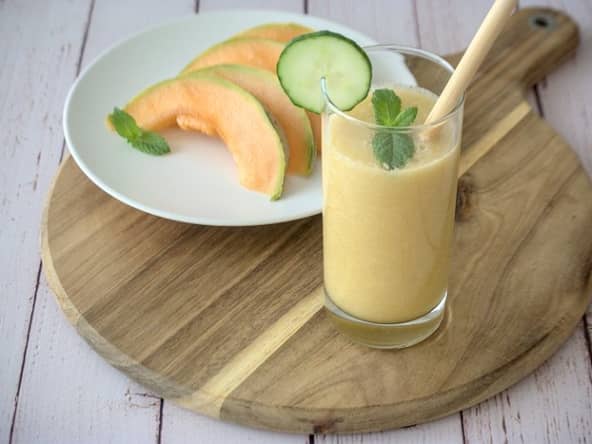 Smoothie concombre et melon à la menthe : sain et délicieux