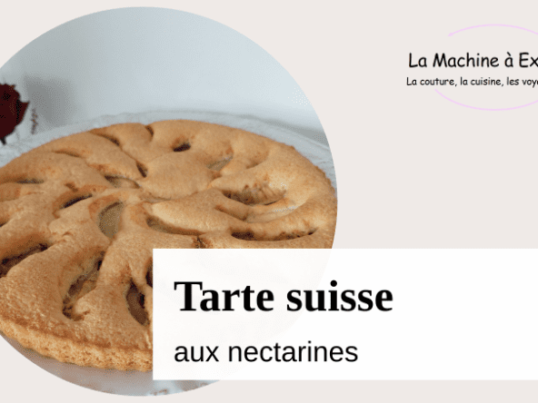 Tarte suisse aux nectarines comme un gâteau