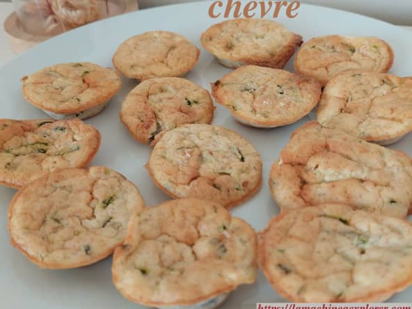 Bouchées apéritives courgettes et fromage de chèvre frais