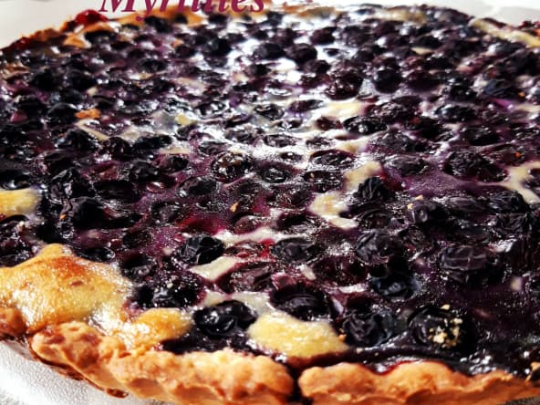 Tarte sablée aux myrtilles