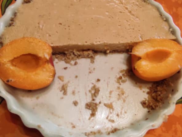 Cheesecake à l'abricot (sans lactose, sans gluten)