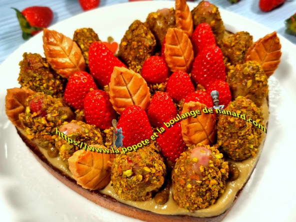 Ma tarte aux fraises à la pistache