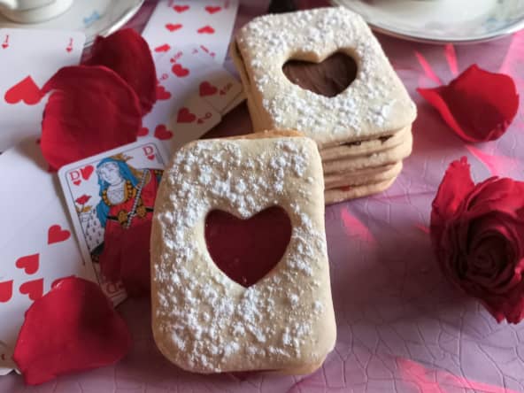 Sablés garnis à la confiture ou pâte à tartiner Nutella