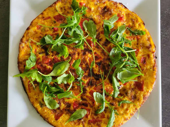 Omelette végétarienne aux poivrons