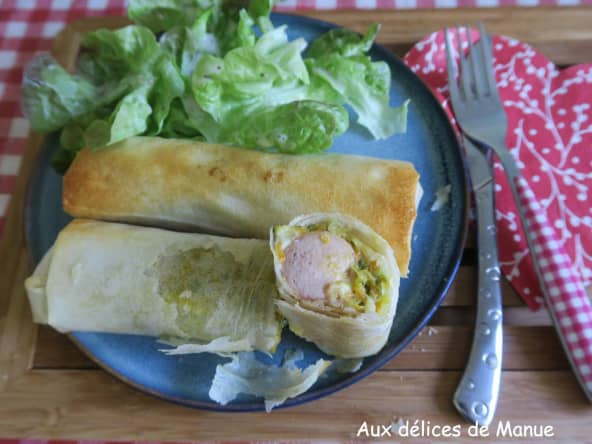 Délicieux Croustillants de légumes aux saucisses de Francfort