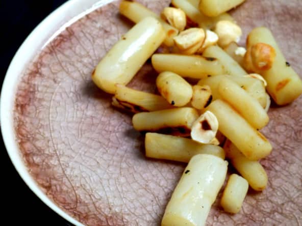 Légumes pour les petits : salsifis poêlés à la noisette