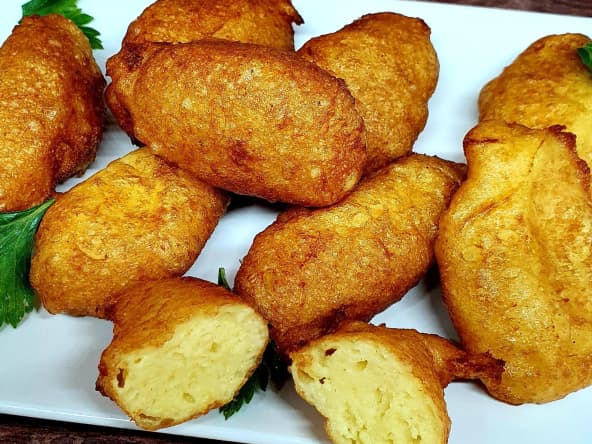 Accompagnement : pommes dauphines rustiques