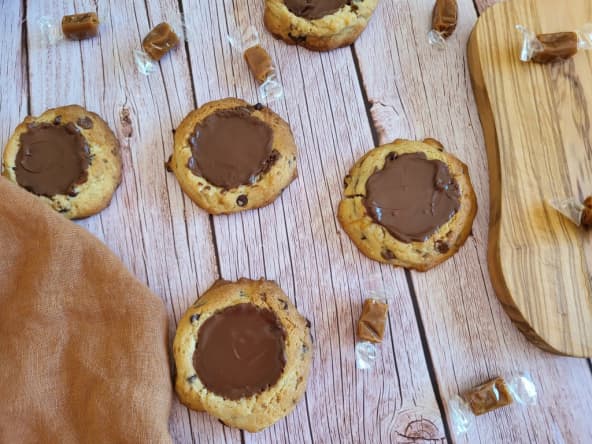 Cookies chocolat caramel façon TWIX