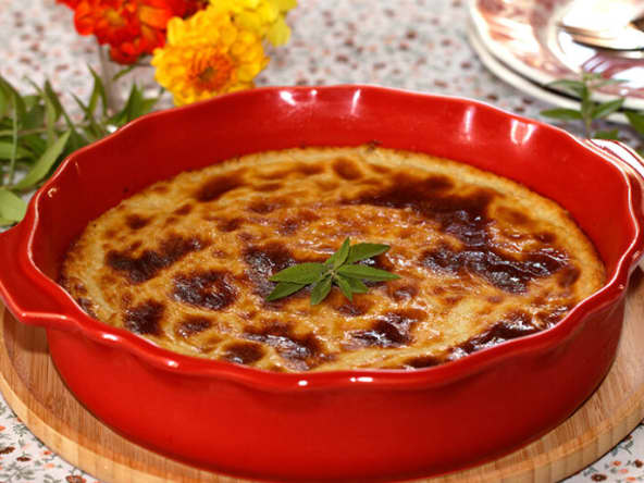 Flan parfumé à la verveine et à la liqueur de verveine