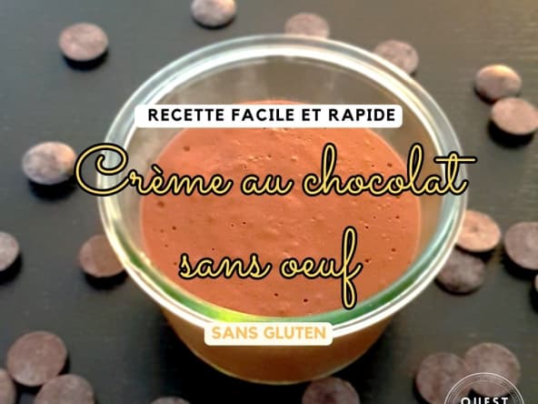 Crèmes au chocolat noir sans œuf