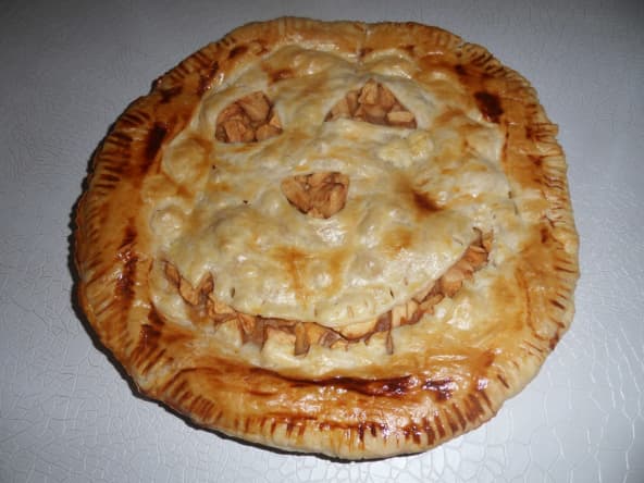 Tarte aux pommes Jack-O’-Lantern pour halloween