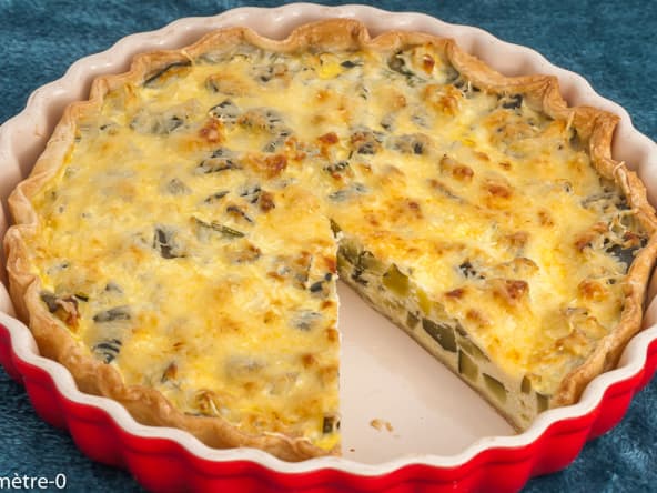 Tarte feuilletée salée de courgettes et fromage